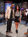 Ryan Leslie and Rocsi  - 106-and-park photo