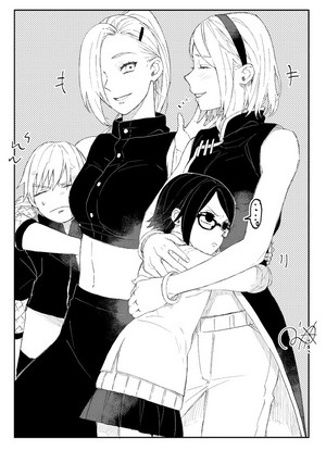  Sakura, Ino, Sarada, and Inojin