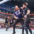 Sami Zayn, Finn Balor, Dominik Mysterio and Kevin Owens | Monday Night Raw | July 10, 2023 - wwe photo