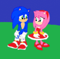 Sonic And Amy Moment Time #SonicMovie Fanart - sonic-the-hedgehog fan art