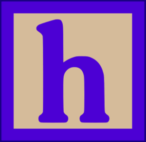 The Wooden Letters Lowercase H