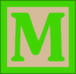  The Wooden Letters Uppercase M