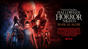  Universal Studios' Dia das bruxas Horror Nights: Stranger Things 4 Poster