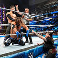  Finn Bálor with Dominik Mysterio vs AJ Styles | Friday Night Smackdown | September 15, 2023 - wwe photo