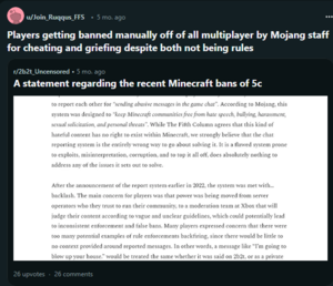 5th column 2b2t griefing group banned by Mojang