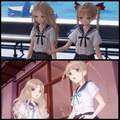 Blue Reflection Ray Anime, And Blue Reflection Tie, Second Light, Sun Game Yuzu & Lime Comparison  - anime photo