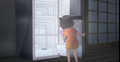 Blue Reflection Ray Nina Yamada as a little kid, child, holding her purple Teddy Bear. - anime photo