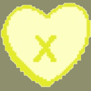  Kandi hati, tengah-tengah X