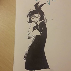  Creepy Susie ink drawing
