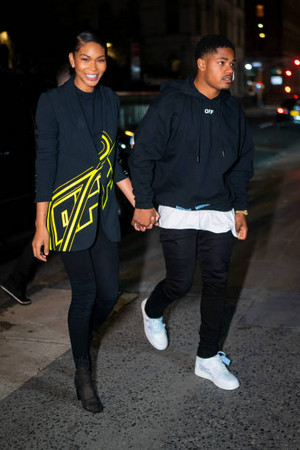  Chanel Iman and Sterling Shepard