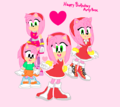 Happy Birthday Amy Rose (Sonic CD 30th Anniversary) 1993(2023).. - sonic-the-hedgehog fan art