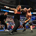 John Cena vs Jimmy Uso and Solo Sikoa | Friday Night Smackdown | September 22, 2023 - wwe photo
