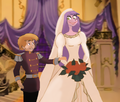 King arthur and queen Mim's wedding - disney fan art