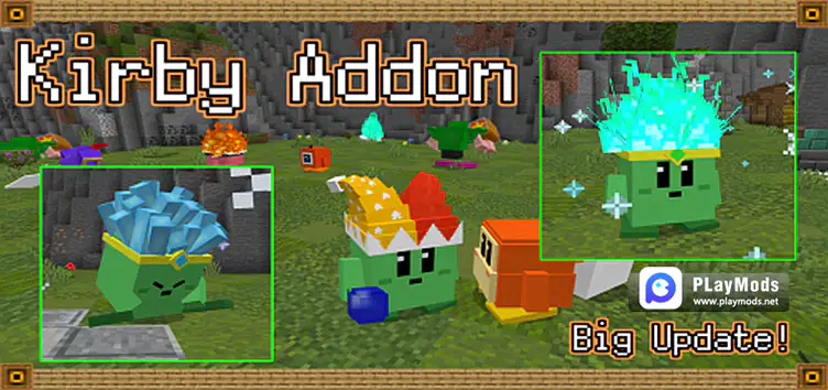 Kirby in Minecraft Bedrock mod - Minecraft fan Art (45119112) - fanpop