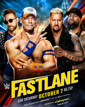  LA Knight and John Cena vs Solo Sikoa and Jimmy Uso | FASTLANE | Promotional poster