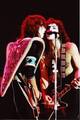 Paul and Ace ~London, England...September 8, 1980 (Unmasked Tour)  - kiss photo