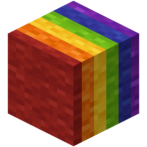 Rainbow Wool Block