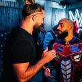 Seth 'Freakin' Rollins and Ricochet | behind the scenes of SummerSlam 2023  - wwe photo