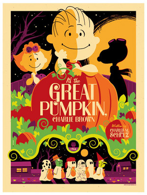  poster for “It’s the Great Pumpkin, Charlie Brown” door Tom Whalen