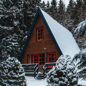  A-Frame kabin in the woods❄️