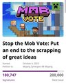 Boycott Mob Vote 2023 Poll 1M - minecraft fan art