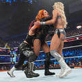 Charlotte Flair and Becky Lynch vs Bayley | Friday Night Smackdown - wwe photo