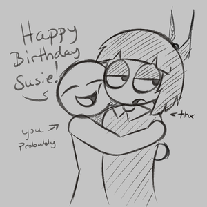 Creepy Susie Happy Birthday Hug