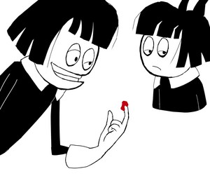  Creepy Susie drinking blood