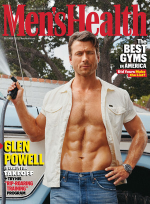 Glen Powell - Men's Health Cover - 2023