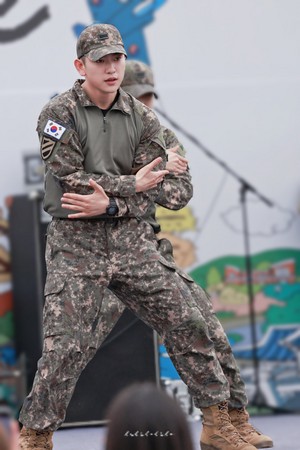 Jinyoung at Ground Forces Festival 