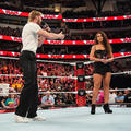 Logan Paul and Samantha Irvin | Monday Night Raw | October 23, 2023 - wwe photo