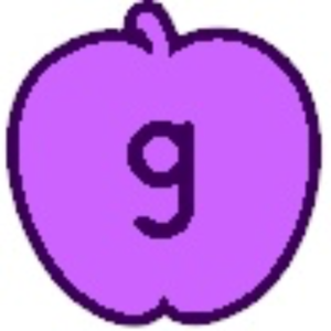  Lowercase mela, apple G