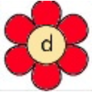  Lowercase цветок D