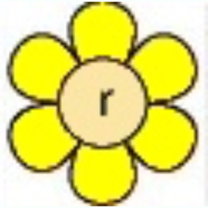 Lowercase Flower R