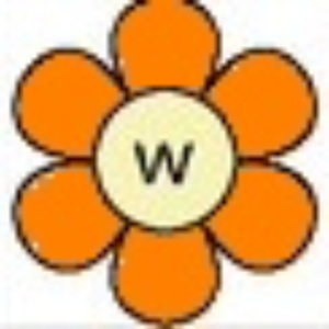 Lowercase Flower W