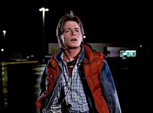  Michael J. 狐, フォックス as Marty McFly in Back to the Future (1985)