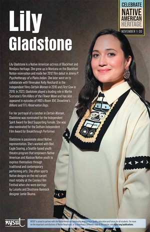 NYSUT celebrates Native American Heritage Month, November 1–30 | Lily Gladstone