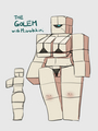 RLcraft Mod Golem in Bikini - minecraft fan art