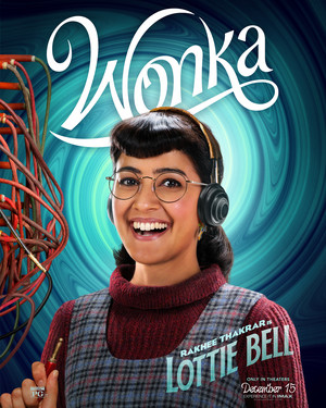  Rakhee Thakrar is Lottie klok, bell | Wonka | Character poster