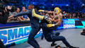 Rey Mysterio vs  Montez Ford and Angelo Dawkins | Friday Night Smackdown | October 6, 2023 - wwe photo