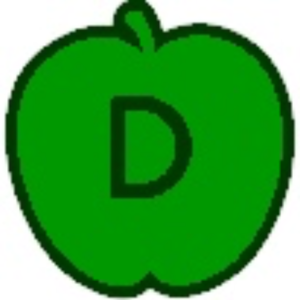 Uppercase Apple D