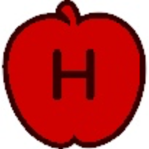  Uppercase apel, apple H