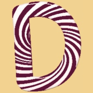  Uppercase Candy-Cane D