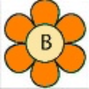  Uppercase پھول B