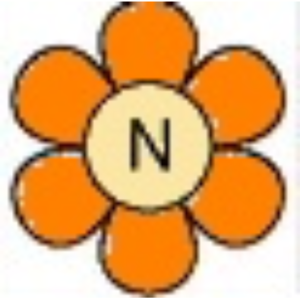 Uppercase Flower N