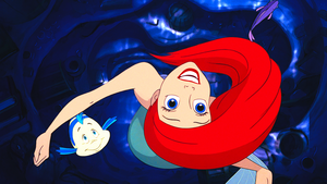 Walt Disney Screencaps – Flounder, Princess Ariel & The Fish
