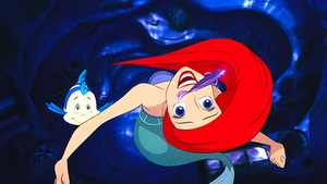  Walt Disney Screencaps – Flounder, Princess Ariel & The ikan