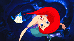  Walt Disney Screencaps – Flounder, Princess Ariel & The poisson