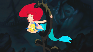  Walt 디즈니 Screencaps – 가자미, 넙치 & Princess Ariel
