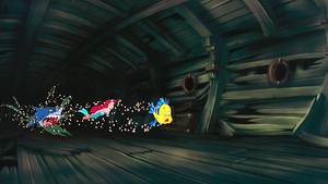 Walt Disney Screencaps – Glut, Princess Ariel & Flounder